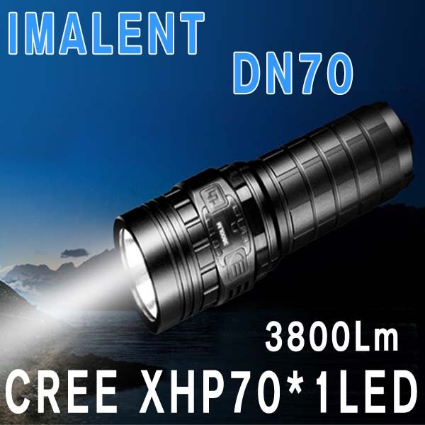 IMALENT DN70 3800루멘 LED 라이트 손전등 이몰렌트