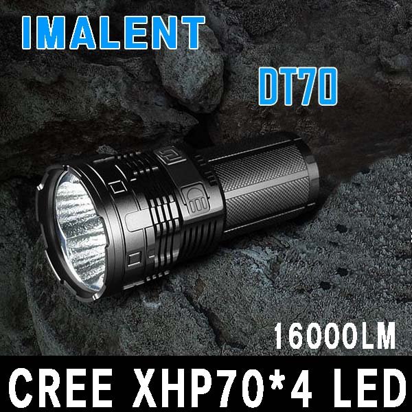 IMALENT DT70 16000루멘 USB 충전식 LED 전술 라이트