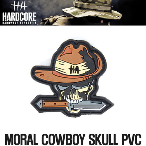 하드코어 패치 01 Moral Cowboy Skull PVC