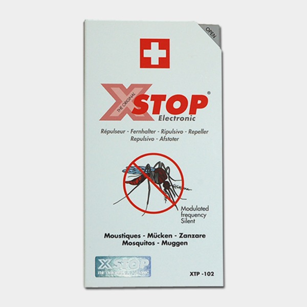 X-STOP 엑스스탑 휴대용 초음파 모기 퇴치기 기피제 방충 스위스제