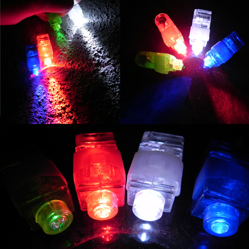 LED 손가락 라이트 2개 1세트 색상랜덤