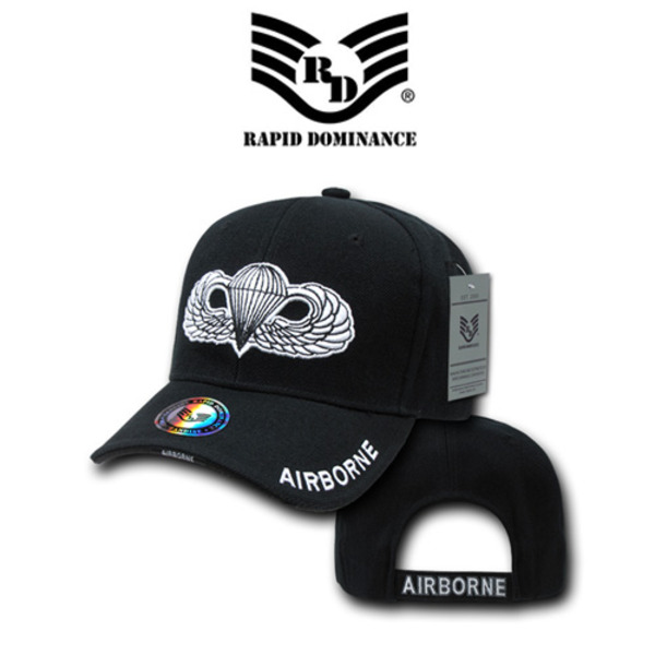 라피드 도미넌스 D114 AIRBORNE LOGO Black 볼캡 모자