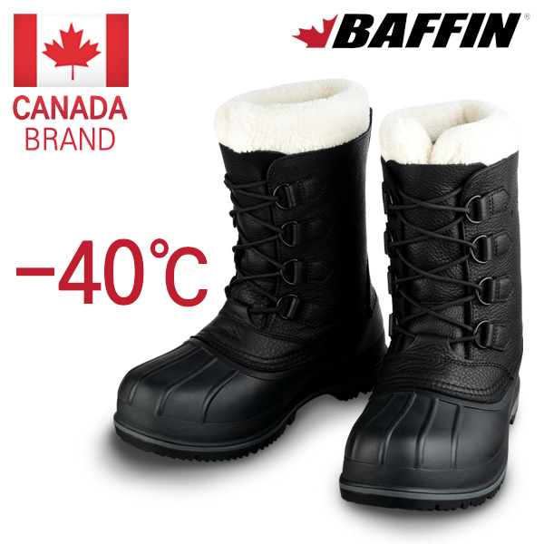 배핀 캐나다 블랙 남성 방한화 방한신발 안전화 등산