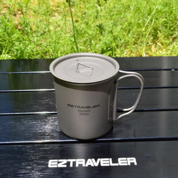 이지트래블러 티타늄 싱글머그 300ml (다크) 티타늄컵