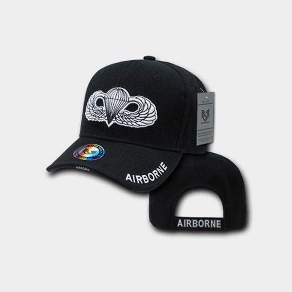 라피드 도미넌스 D114 AIRBORNE LOGO Black 볼캡 모자