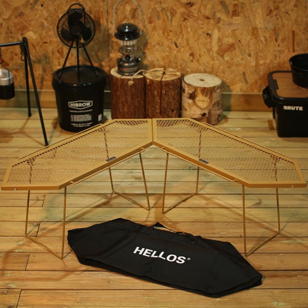 헬로스 큐브 화로 테이블 2P 화로대테이블 캠핑 폴딩 접이식